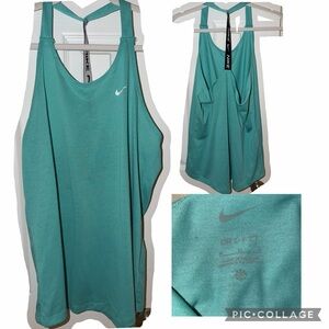 Nike Women's Teal Dri Fit workout Tee